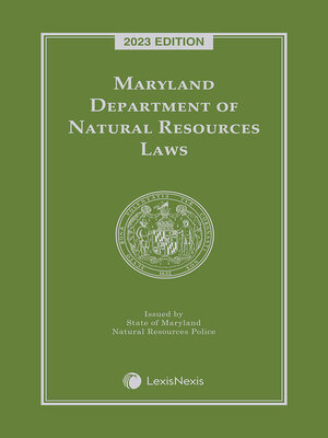 cover image of Maryland Department of Natural Resources Laws